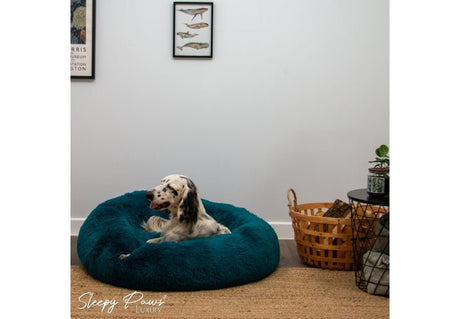 Ancol Super Soft Plush Donut Dog Bed, Ancol, L 100cm