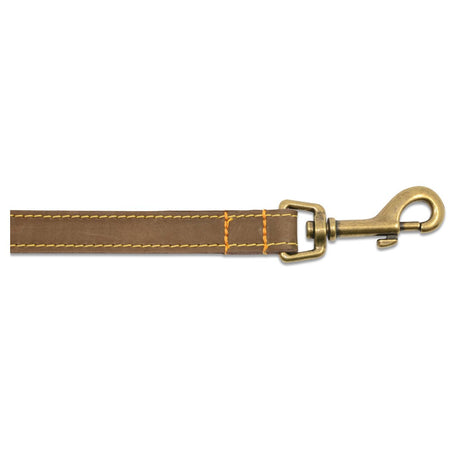 Ancol Timberwolf Sable Leather Dog Lead 1m, Ancol,