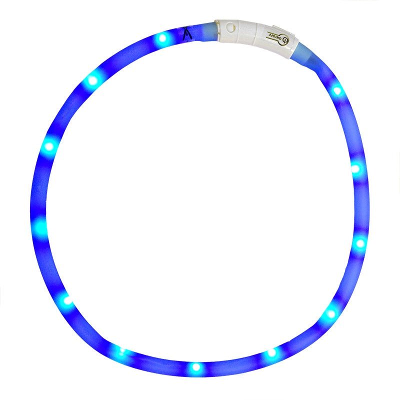 Ancol USB Rechargeable Flashing Dog Collar, Ancol, Blue