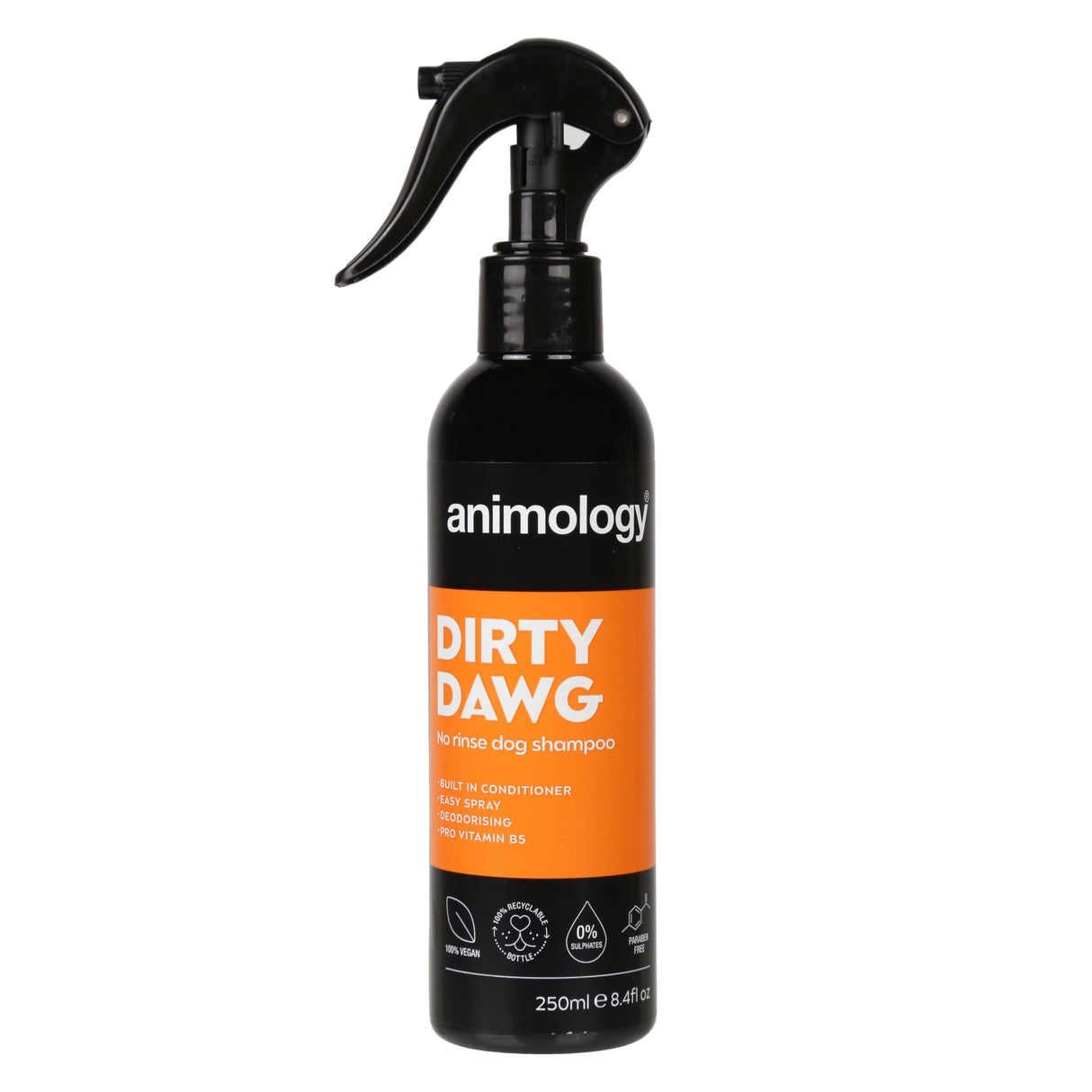 Animology Dirty Dawg No Rinse Dog Spray 6 x 250ml, Animology,