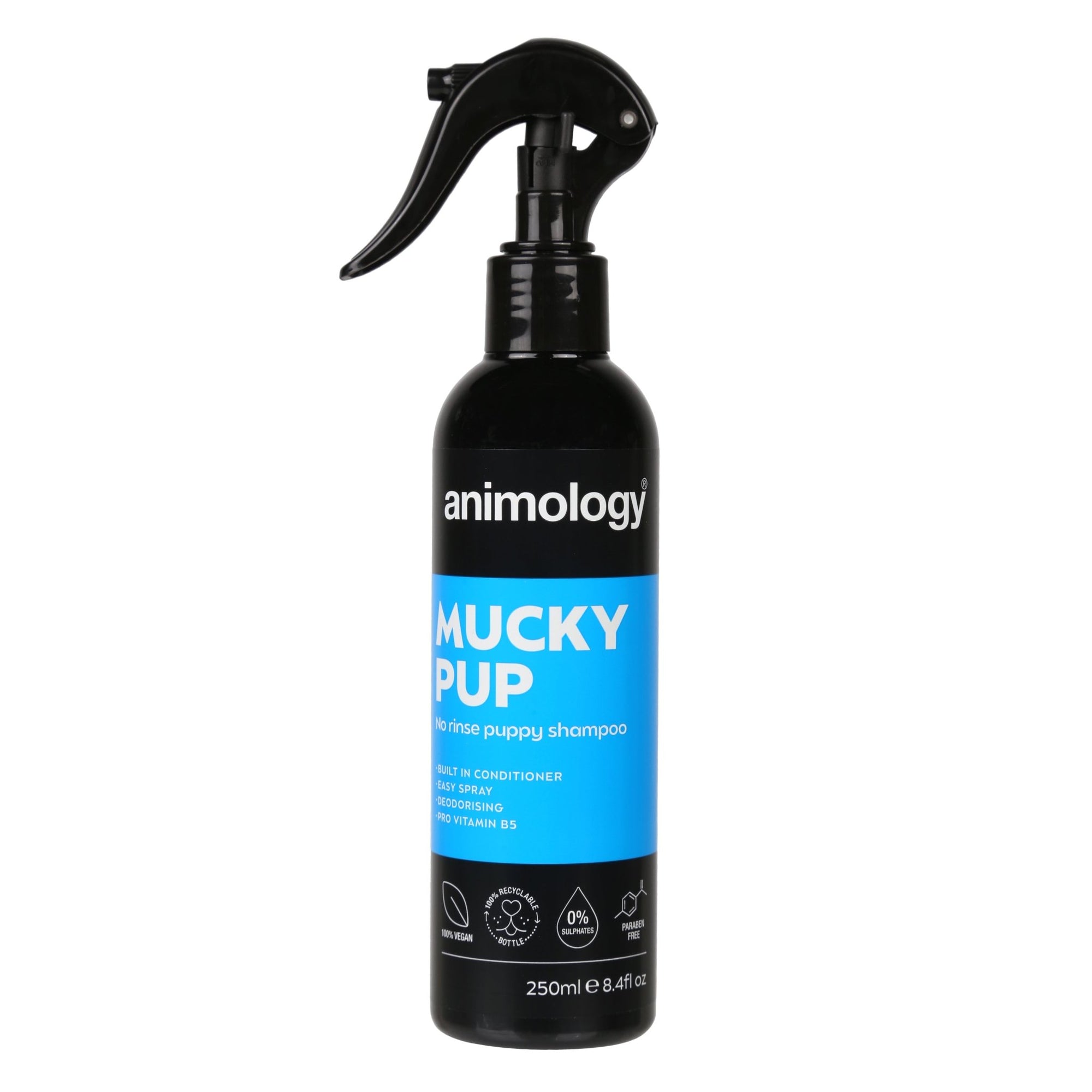 Animology Mucky Pup No Rinse Shampoo Spray 6 x 250ml, Animology,
