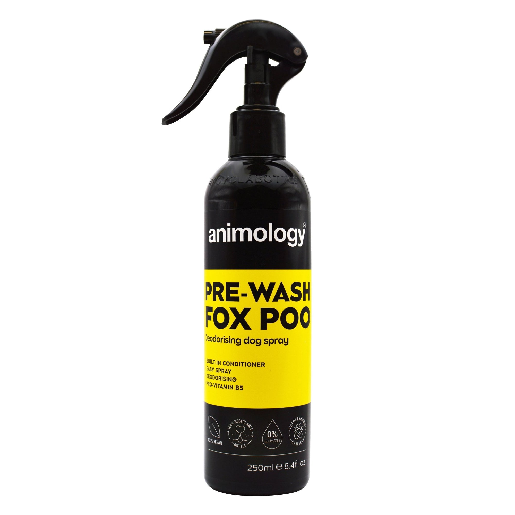 Animology Pre-Wash Fox Poo Deodorising Spray 6x250ml, Animology,