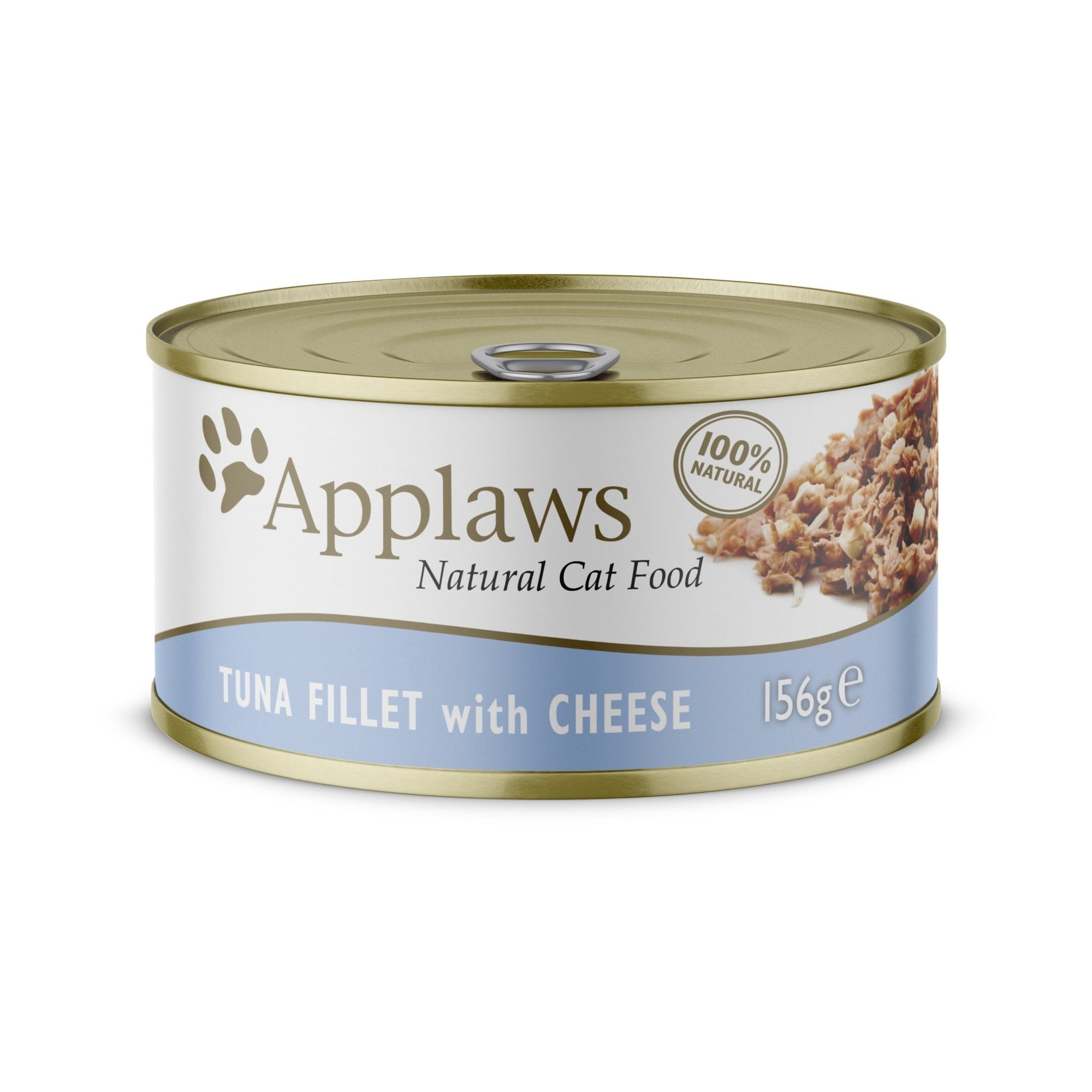 Applaws Cat Tuna Fillet with Cheese in Broth Tins 24 x 156g, Applaws,