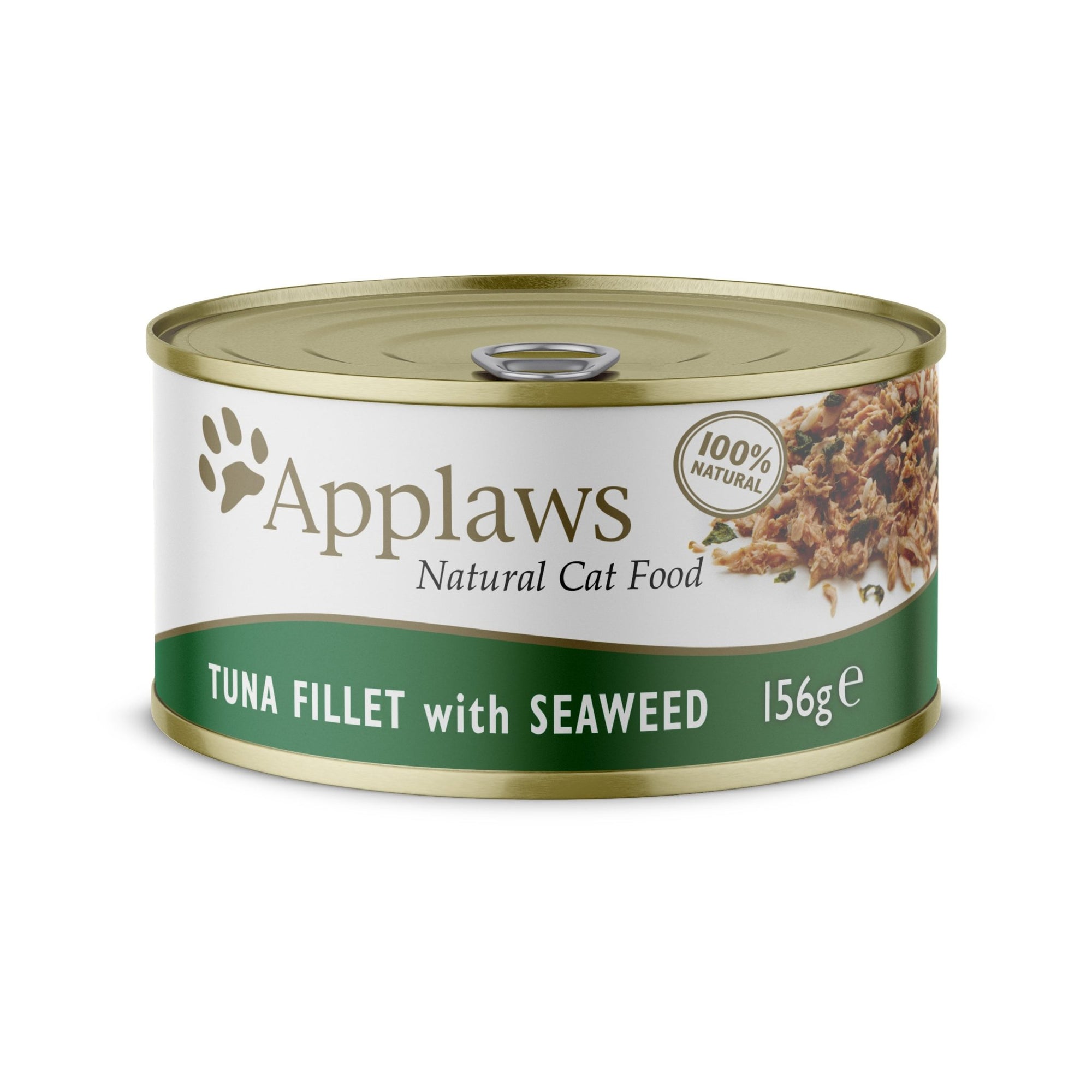Applaws Cat Tuna Fillet with Seaweed in Broth Tins 24 x 156g, Applaws,