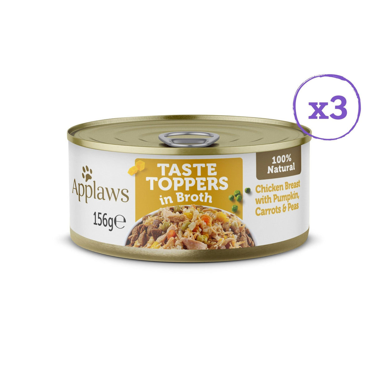Applaws Taste Toppers Broth Tin Selection 4x (8x156g), Applaws,