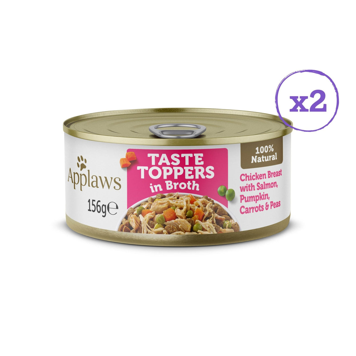 Applaws Taste Toppers Broth Tin Selection 4x (8x156g), Applaws,