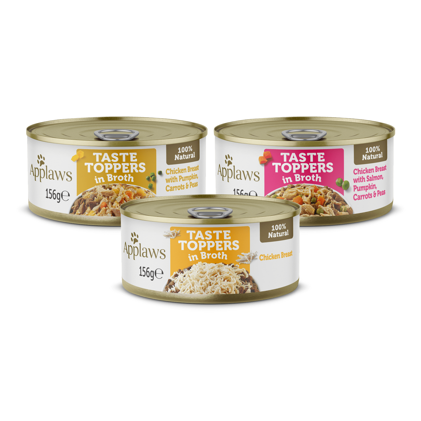 Applaws Taste Toppers Chicken in Broth Tin 4x (8x156g), Applaws,
