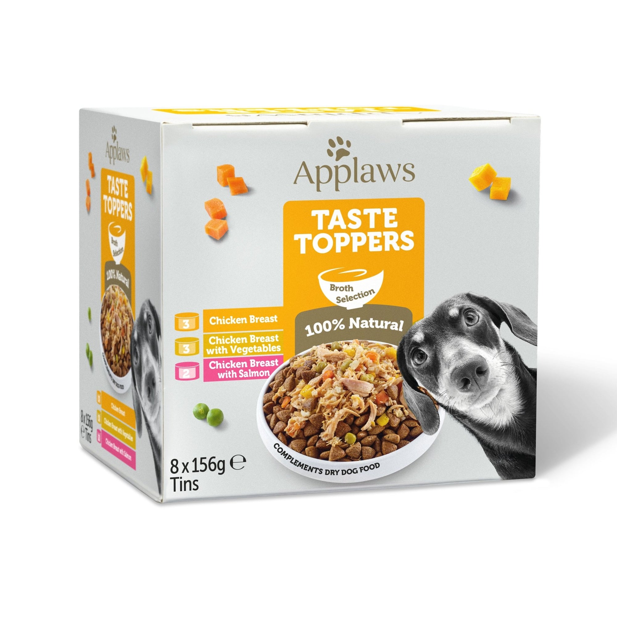 Applaws Taste Toppers Chicken in Broth Tin 4x (8x156g), Applaws,