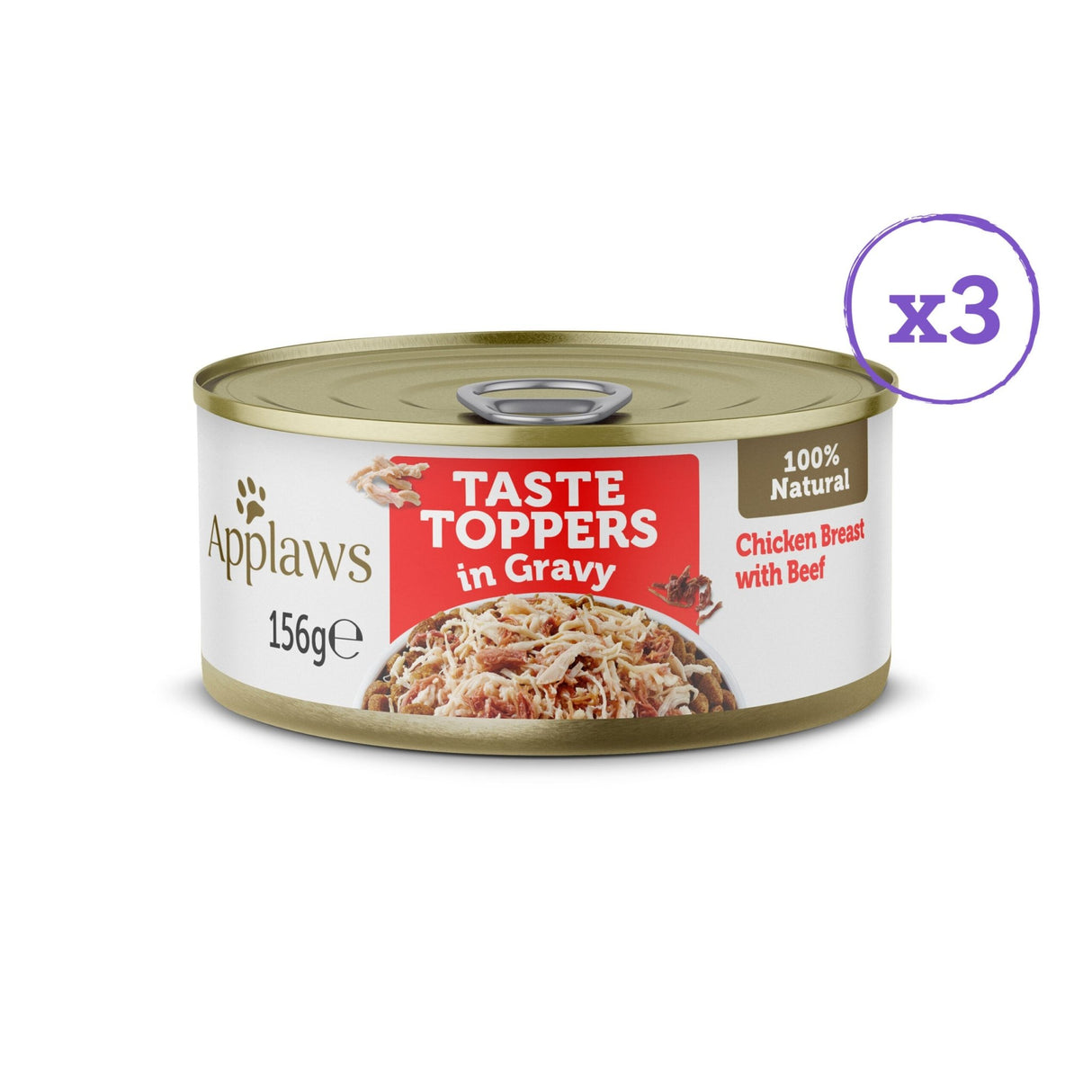 Applaws Taste Toppers Gravy Tin Selection 4x (8x156g), Applaws,