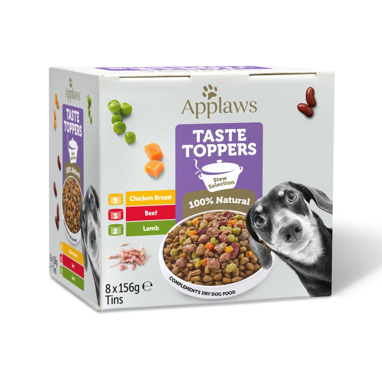 Applaws Taste Toppers Stew Selection Tin 4x (8x156g), Applaws,