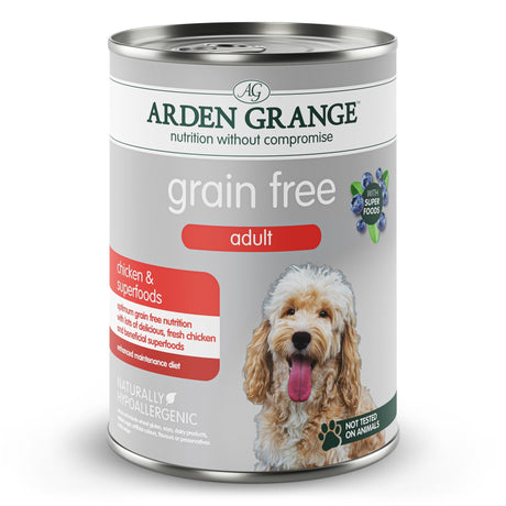 Arden Grange Adult Grain Free Chicken & Superfoods 6x395g, Arden Grange,