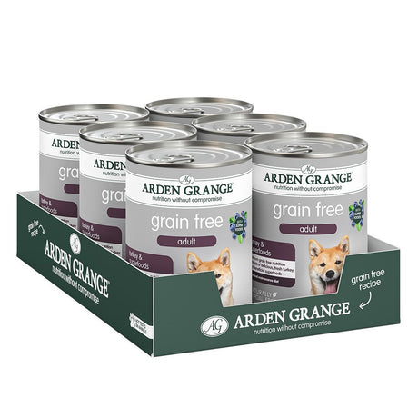 Arden Grange Adult Grain Free Turkey & Superfoods 6x395g, Arden Grange,