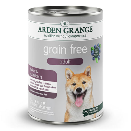 Arden Grange Adult Grain Free Turkey & Superfoods 6x395g, Arden Grange,