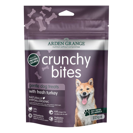 Arden Grange Dog Crunchy Bites Turkey 225 g, Arden Grange,