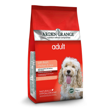 Arden Grange Dry Adult Dog Food with Fresh Chicken & Rice, Arden Grange, 6 kg