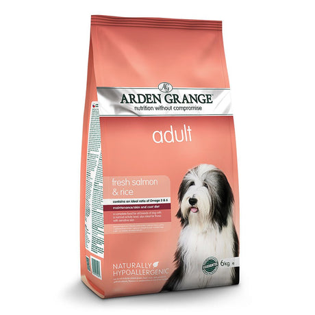 Arden Grange Dry Adult Dog Food with Fresh Salmon & Rice, Arden Grange, 6 kg