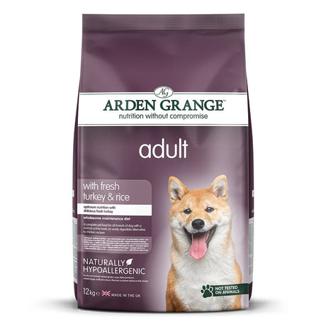 Arden Grange Dry Adult Dog Food with Fresh Turkey & Rice, Arden Grange, 12 kg