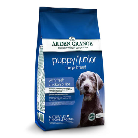 Arden Grange Dry Puppy/Junior Large Breed Dog Food with Fresh Chicken & Rice, Arden Grange, 2 kg