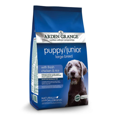 Arden Grange Dry Puppy/Junior Large Breed Dog Food with Fresh Chicken & Rice, Arden Grange, 6 kg