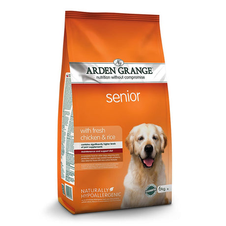 Arden Grange Dry Senior Dog Food with Fresh Chicken & Rice, Arden Grange, 6 kg