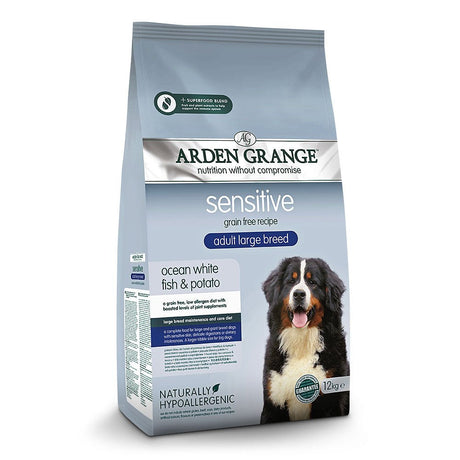 Arden Grange Sensitive Adult Large Breed Dog Food Ocean White Fish & Potato, Arden Grange, 12 kg