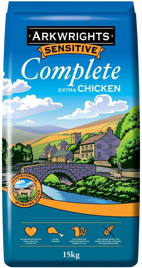 Arkwrights Sensitive Complete Extra Chicken 15 kg, Arkwrights,