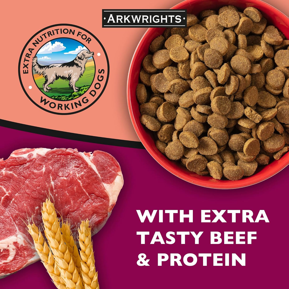 Arkwrights Sporting Complete Extra Beef 15 kg, Arkwrights,