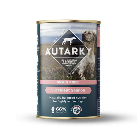 Autarky Grain Free Succulent Salmon Veg 12x395g, Autarky,