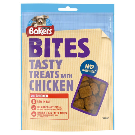 Bakers Bites Tasty Treats with Chicken 6x130g, Bakers,