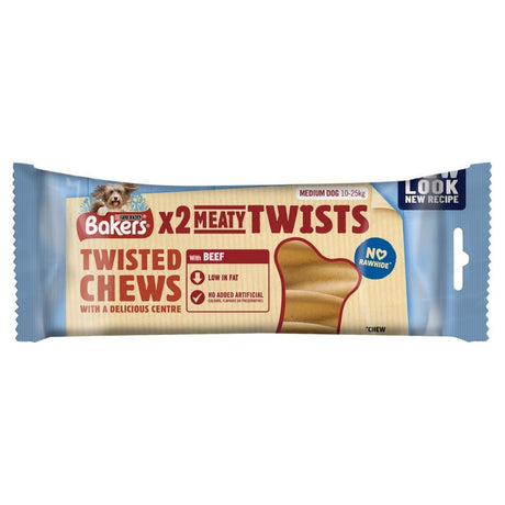 Bakers Meaty Twist Chews 10x180g, Bakers,