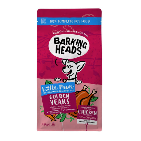 Barking Head Little Paws Gold Years 4x1.5kg, Barking Heads,