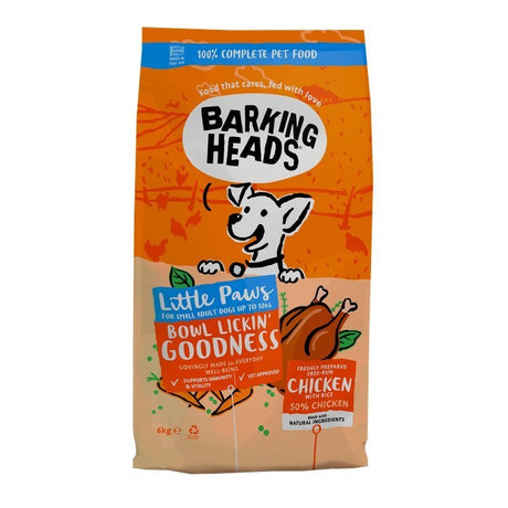 Barking Heads Little Paws Bowl Lickin Goodness Chicken 6 kg, Barking Heads,