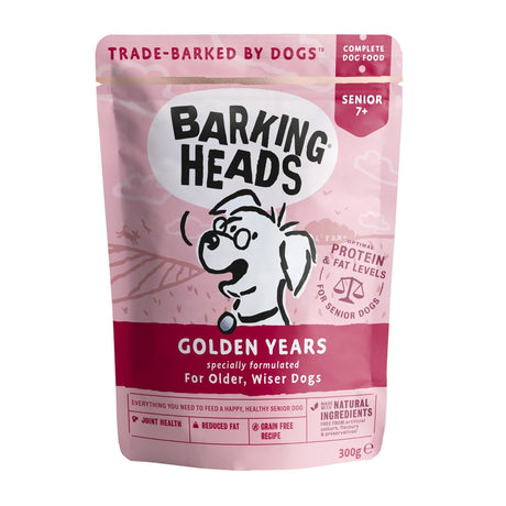 Barking Heads Wet Golden Years Grain Free Dog Food 10x300g, Barking Heads,