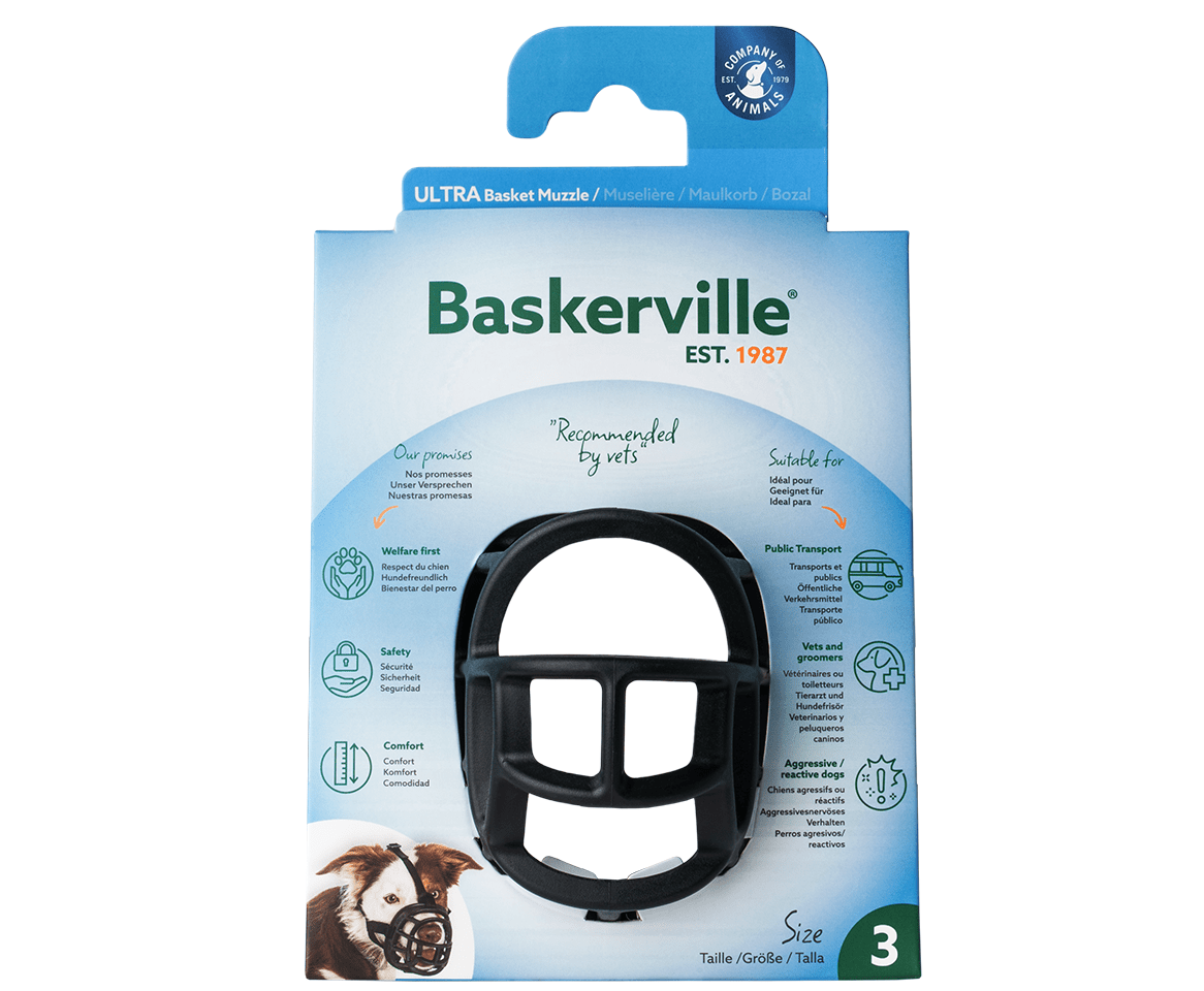 Baskerville Ultra Basket Dog Muzzle, Company of Animals, Size 1