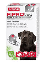 Beaphar FIPROtec COMBO Flea & Tick Spot On for Large Dogs, Beaphar, 1 pipette x 6