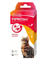 Beaphar FIPROtec Flea & Tick Spot On for Cats, Beaphar, 1 pipette x 6