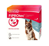 Beaphar FIPROtec Flea & Tick Spot On for Medium Dogs, Beaphar, 4 pipettes x 6
