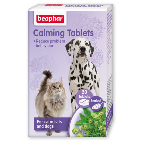 Beaphar Herbal Calming Tablets for Cats & Dogs 6 x 20, Beaphar,