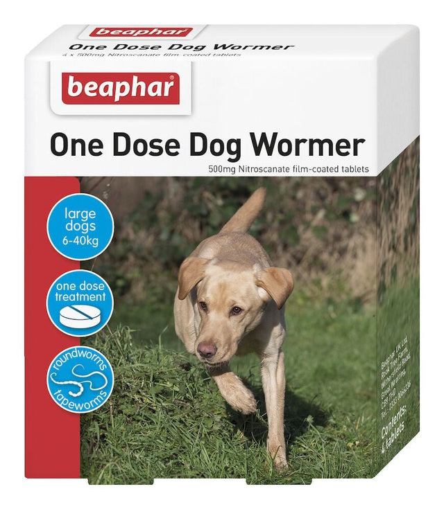 Beaphar One Dose Worming Tablets for Large Dogs (x6), Beaphar,