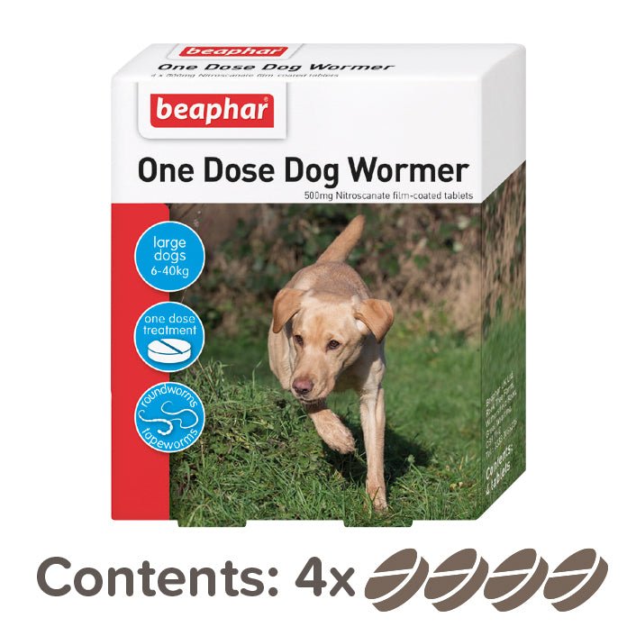 Beaphar One Dose Worming Tablets for Large Dogs (x6), Beaphar,