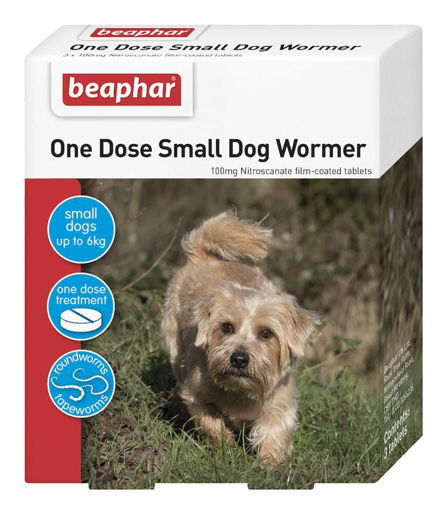 Beaphar One Dose Worming Tablets for Small Dogs & Puppies (x6), Beaphar,