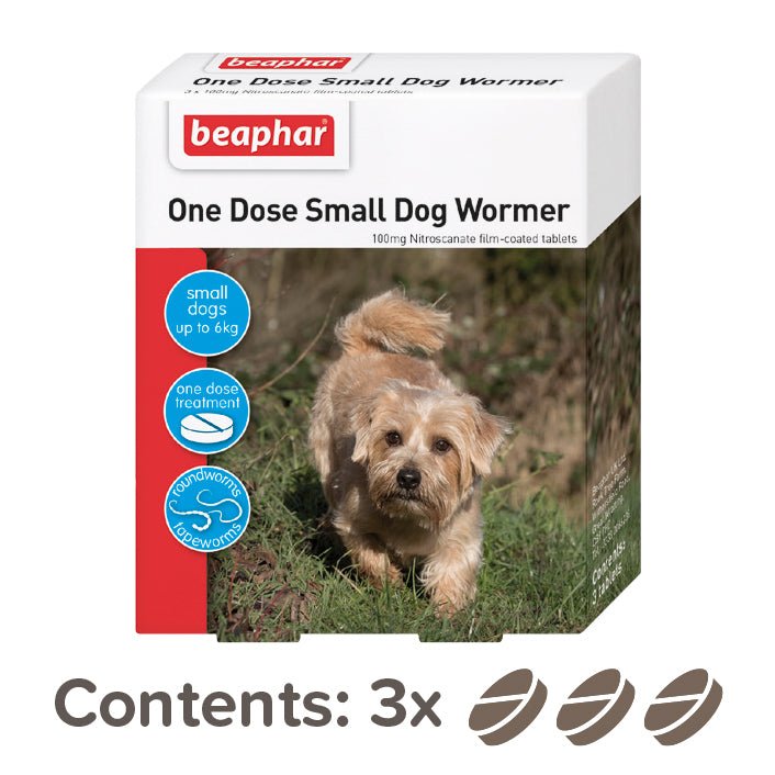 Beaphar One Dose Worming Tablets for Small Dogs & Puppies (x6), Beaphar,