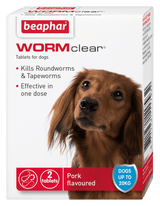 Beaphar WORMclear Worming Tablets for Dogs (up to 20kg) (x6), Beaphar,