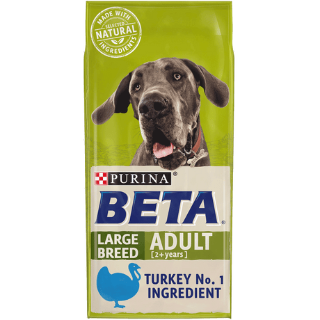 BETA Adult Large Breed Turkey Dry Dog Food 14 kg, Beta,