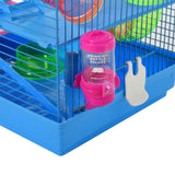 Blue 5-Tier Dwarf Mice Cage with Multiple Accessories, PawHut,