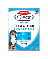 Bob Martin Clear Spot On Flea & Tick Treatment for Large Dog (3 pipettes x 6), Bob Martin,