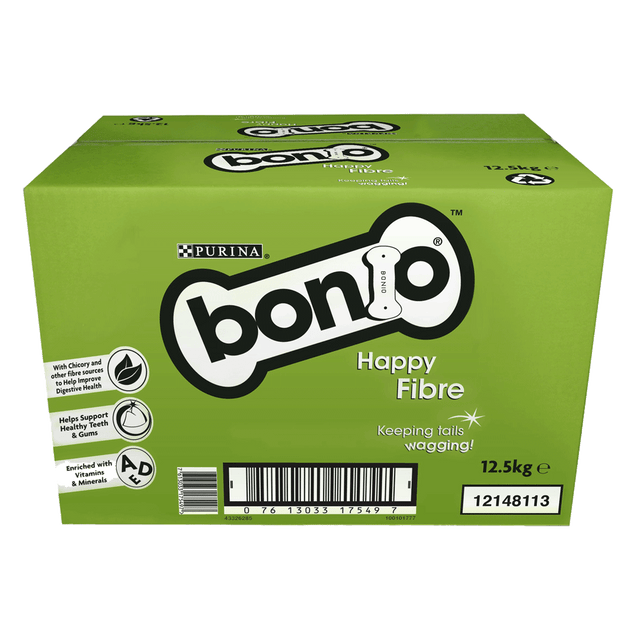 Bonio Happy Fibre Dog Biscuits, Bonio, 12.5kg