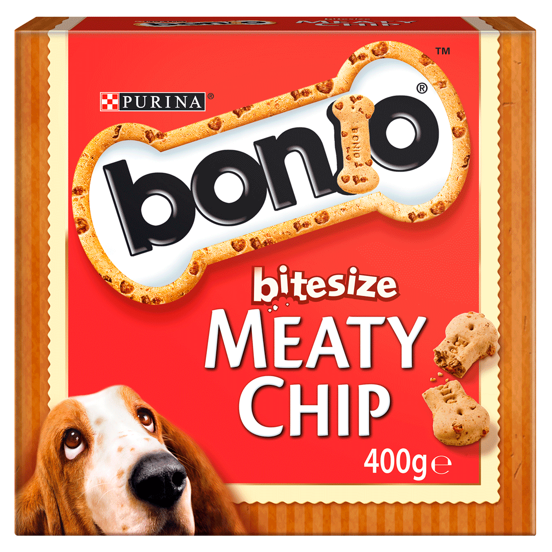 Bonio Meaty Chip Bitesize Dog Biscuits (5 x 400g), Bonio,