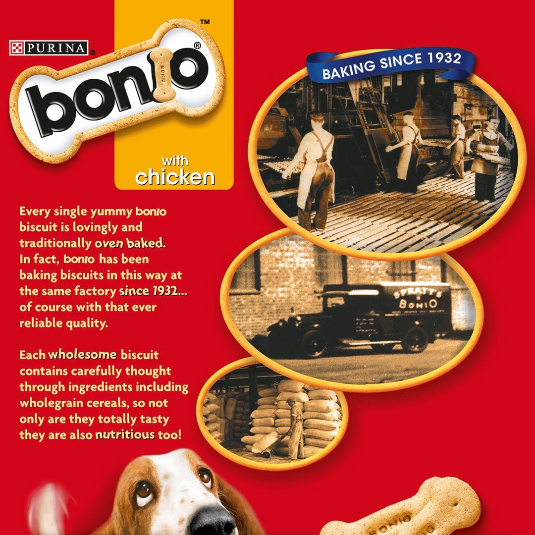 Bonio with Chicken Dog Biscuits, Bonio, 4 x 1.2kg