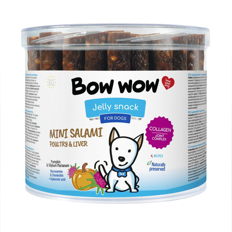 Bow Wow Mini Salami Poultry & Liver 60x20g, Bow Wows,